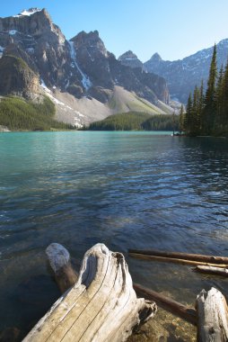 Buzultaş göl manzara. Alberta. Kanada