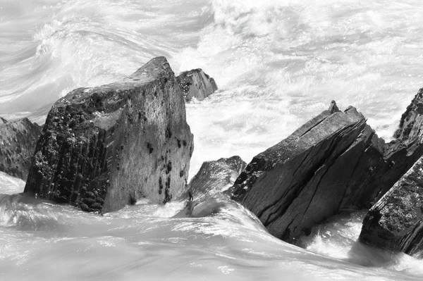 Rocks and glacier waters detail. British Columbia. Canada — Stock Photo, Image