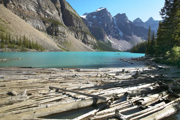 Paisaje del lago Moraine. Alberta. Canadá — Foto de Stock