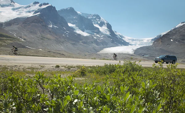 Columbia Icefield τοπίο στην Αλμπέρτα. Καναδάς — Φωτογραφία Αρχείου