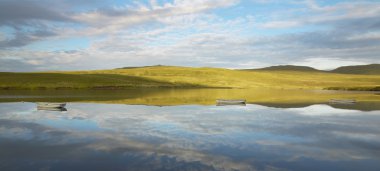Loch Leathan Trotternish Yarımadası'nda, İskoç yatay. S