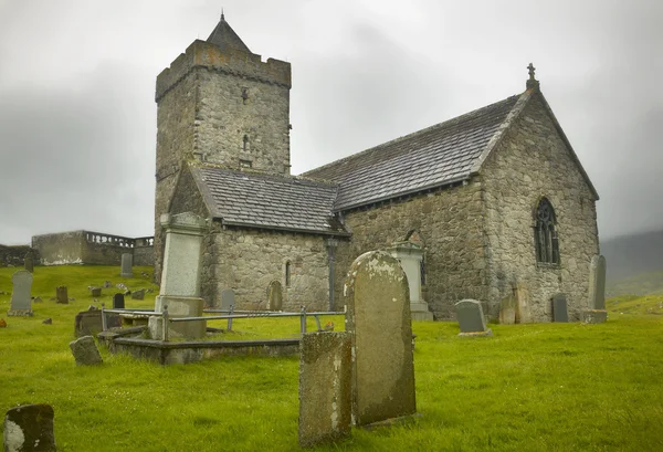 Schotse antieke kerk in Harris eiland. St. Clemens. Schotland. U — Stockfoto