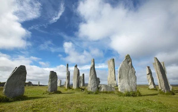 İskoçya'da Dikilitaş Tarih öncesi site. Callanish. Lewis Isle