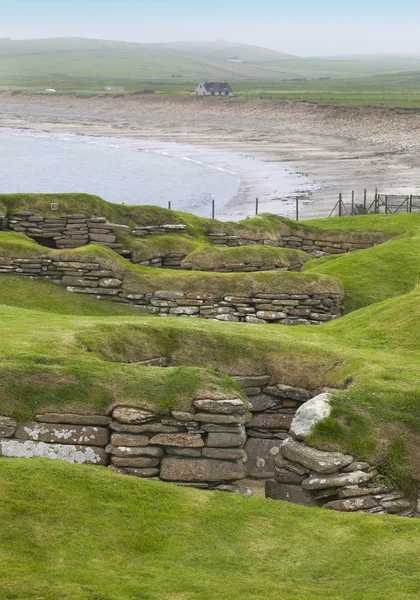 Skotský lokality v Orkney. Skara Brae. Skotsko — Stock fotografie
