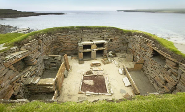 Skotska förhistoriska platsen i Orkney. Skara Brae. Skottland — Stockfoto