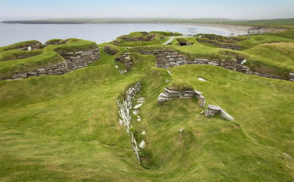 Skotský lokality v Orkney. Skara Brae. Skotsko — Stock fotografie