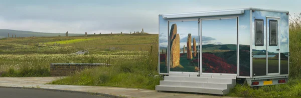 Anello di Brodgar. Cerchio di pietra preistorica nelle Orcadi. Scozia — Foto Stock