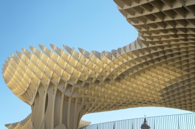 Metropol Görünüm noktası ayrıntı Seville, Las Setaş. İspanya