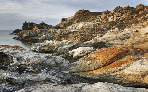 Mediterranean coastline landscape in Creus Cape. Girona, Spain — Stock Photo, Image