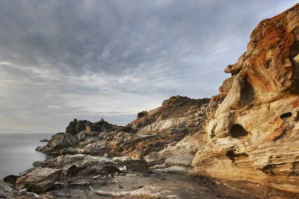Средиземноморский пейзаж на мысе Креус. Жирона, Испания — стоковое фото