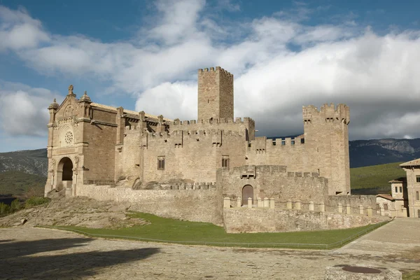 Medeltida slottet av Javier i Navarra. Spanien — Stockfoto