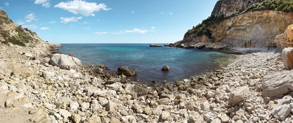 Mediterranean coastline landscape panoramic view in Alicante, Sp — Stock Photo, Image