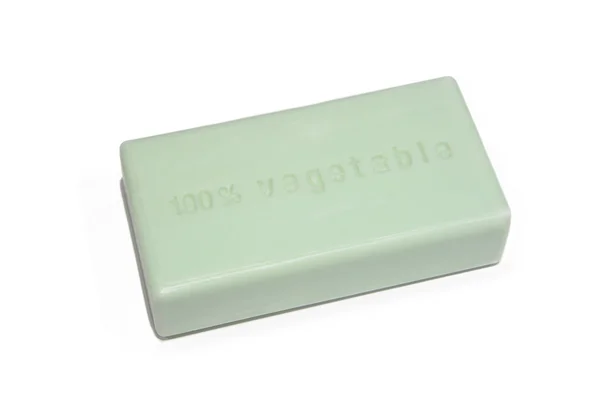 Vegetable green soap isolated on white — Stock Photo, Image