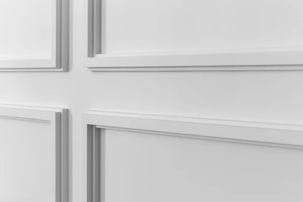 White wall molding with geometric shape and vanishing point — Stock Image White wall molding with geometric shape and vanishing point Stock Image
