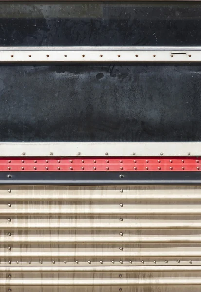 착용 부품 골동품 기차 창 — 스톡 사진