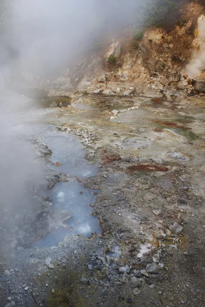 Termalne wody w Furnas, Sao Miguel. Azory. Portugalia — Zdjęcie stockowe