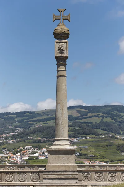 Colonna commemorativa a Monte Brasil. Agra do Heroismo. Terceira. Azo! — Foto Stock