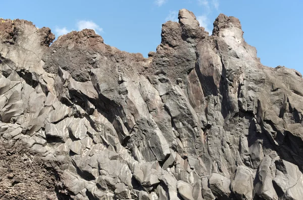 Azoren basalt vorming in Sao Jorge. Faja doen Ouvidor. Portugal — Stockfoto