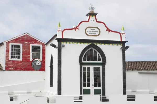 Traditionelle azoren kapelle imperio auf pico insel. Azoren, Portugiesisch — Stockfoto