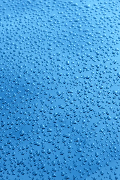 Gocce di fondo acqua in tono blu — Foto Stock