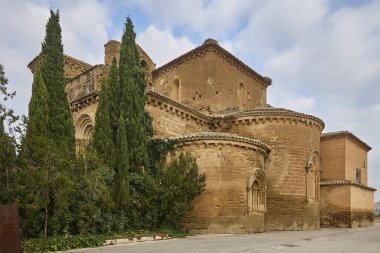 Santa Maria de Sijena 'daki Roma manastırı. Huesca, İspanya
