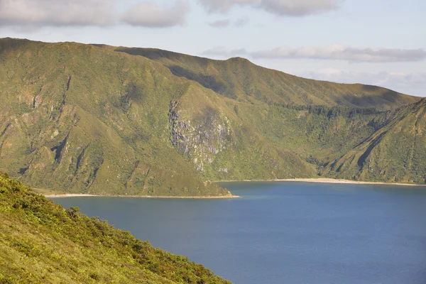 Azores landscape with lake. Lagoa do Fogo, Sao Miguel. Portugal — Stock Photo, Image