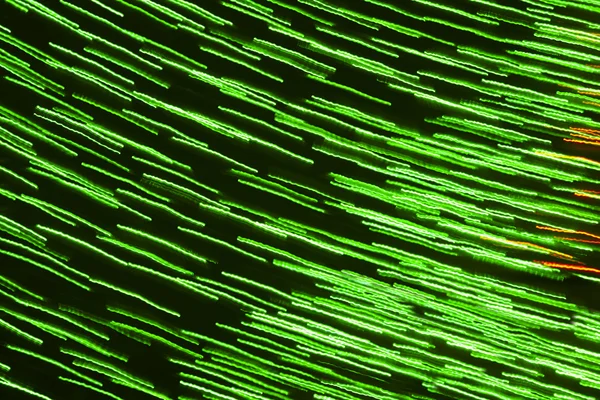 Movendo fundo luzes verdes. Cenário abstrato — Fotografia de Stock