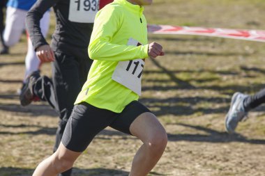 Genç Atletizm kaçakçıları bir yarış. Açık devre