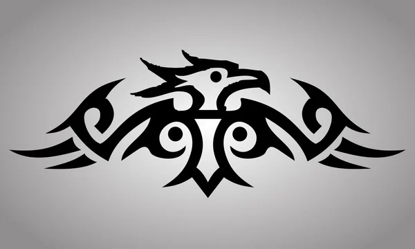 Tribal eagle tattoo — Stockvector