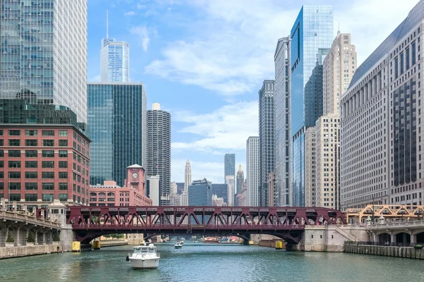 Tour en barco por Chicago — Foto de Stock