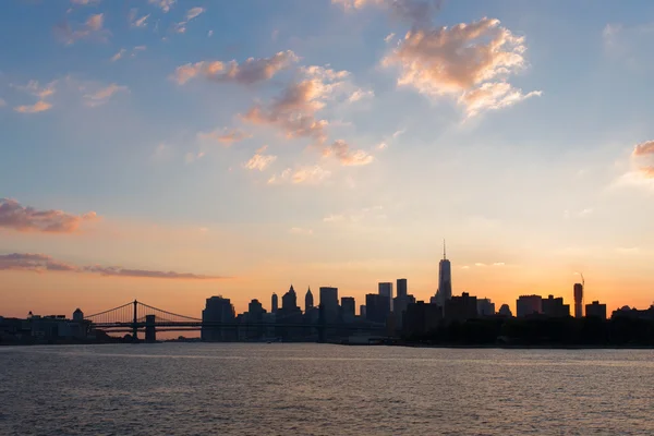 New York bij zonsondergang — Stockfoto