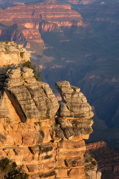 Grand canyon, Zuid-rand Rechtenvrije Stockfoto's