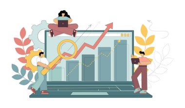 Finansal analiz. İş stratejisi. Finansal analiz. Kâr artıyor. Satışlar büyüyor