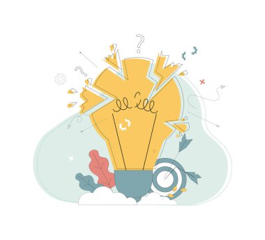 Kırık ampul. İflas. Kârsız iş. Rekabet. Kötü iş fikri.