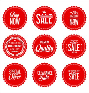 Satılık fiyat etiketi koleksiyonu