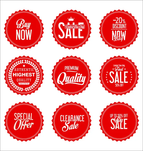 Sale price tag collection — Stock Vector