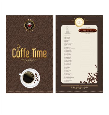 Kahve tasarım arka plan şablonları