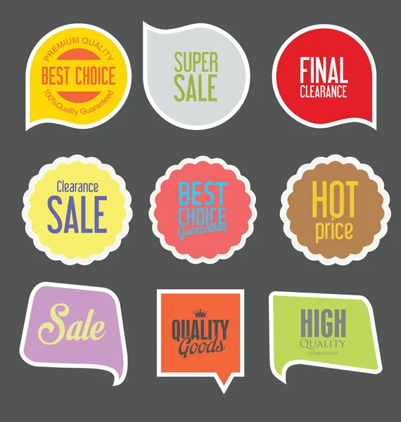 Modern badges collection — Stock Vector