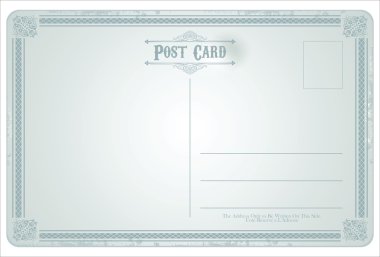 Kartpostal vektör retro vintage tasarımı