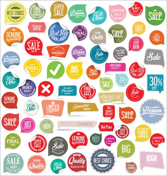 Modern badges collection — Stock Vector