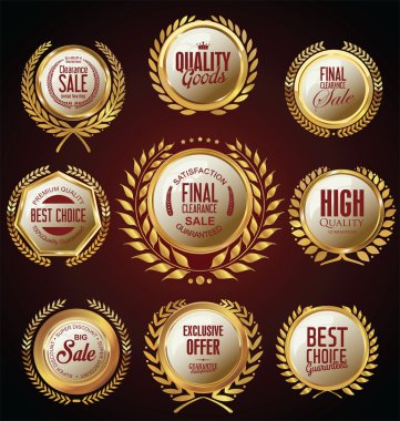 Defne çelengi koleksiyonu ile altın medalion