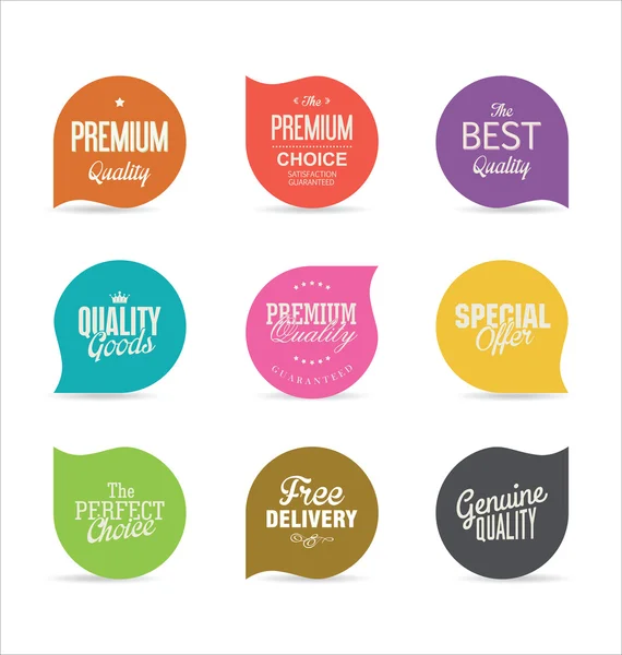Modern badges collection — Stock Vector