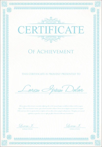 Diploma veya sertifika şablonu — Stok Vektör