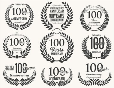 Yıldönümü defne çelengi retro vintage koleksiyonu 