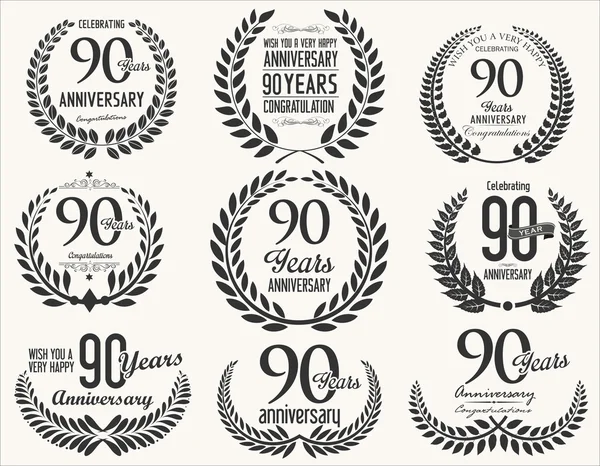 Yıldönümü defne çelengi retro vintage koleksiyonu 