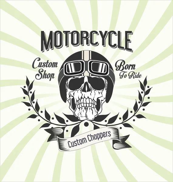 Fundo da motocicleta vintage — Vetor de Stock