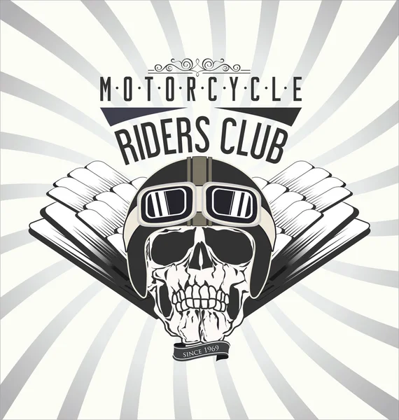 Fondo de motocicleta Vintage — Vector de stock