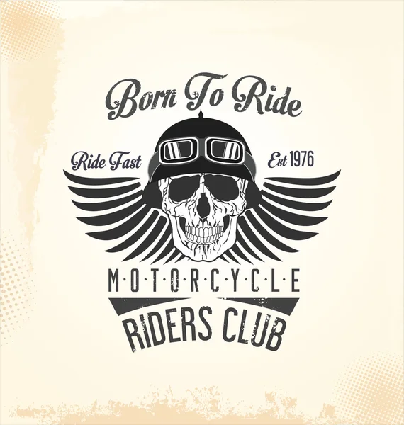 Fondo de motocicleta Vintage — Vector de stock