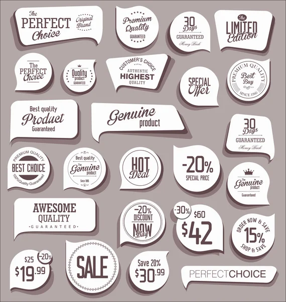 Moderne badges en etiketten collectie — Stockvector