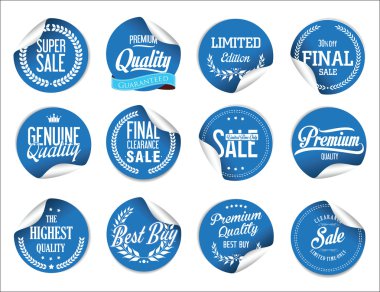 Modern rozetleri ve etiketleri koleksiyonu